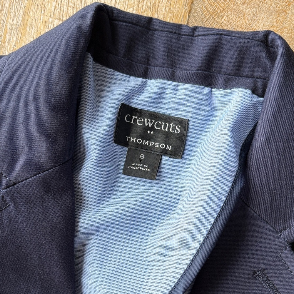 Crewcuts Boys Thompson Navy Blazer size 8 - Picture 2 of 6